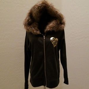 Victoria Secret fur hoodie